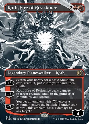 Koth, Fire of Resistance (Borderless)